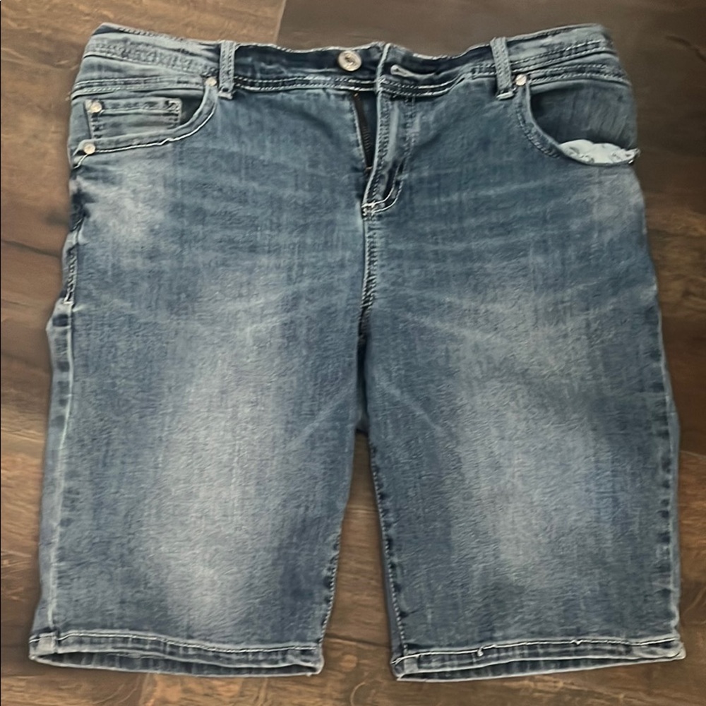 INC Women's Denim Bermuda Shorts Size 10